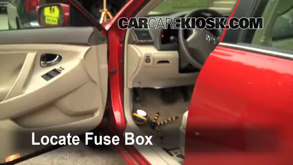Interior Fuse Box Location: 2007-2011 Toyota Camry - 2008 Toyota Camry
